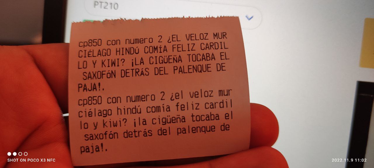 Ticket con acentos